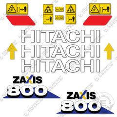 Fits Hitachi ZX800 Decal Kit Excavator - CUSTOM NEW STYLE!