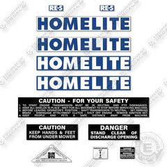Fits Homelite RE-8 Decal Kit Riding Mower
