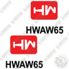 Image of Fits Hongwing AW65 Decal Kit Skid Steer Loader