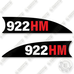 Hydrema 922HM Number Decals Decal Kit Dump Truck -Aftermarket Kit