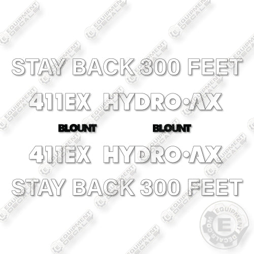 Hydro-Ax 411EX Decal Kit Feller Buncher - Aftermarket Kit