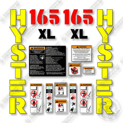 Hyster 165 XL2  Decal Kit Forklift -Aftermarket Kit