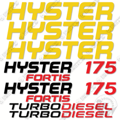 Fits Hyster Fortis 175 Decal Kit Forklift (NO WARNINGS)