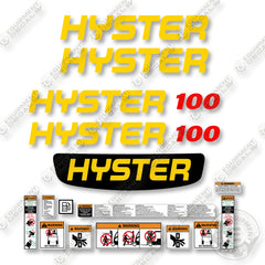 Hyster E100XN 2021+ Decal Kit Forklift  - Aftermarket Kit