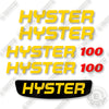 Image of Hyster E100XN 2021+ Decal Kit Forklift  - No Warnings - Aftermarket Kit