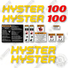 Image of Hyster E100XN Decal Kit Forklift  - Aftermarket Kit