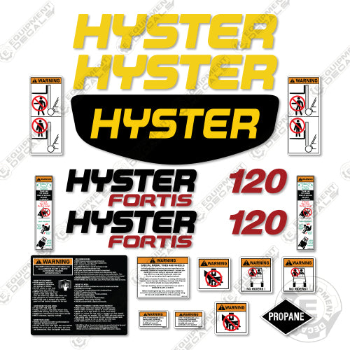 Hyster S120FTS with Rear Badge Decal Kit Forklift -Aftermarket Kit