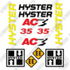 Image of Hyster E35HSD-18 Decal Kit Forklift -Aftermarket Kit