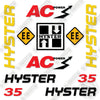 Image of Hyster E35HSD Decal Kit Forklift -Aftermarket Kit