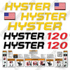 Image of Hyster H120XM Decal Kit Forklift -Aftermarket Kit