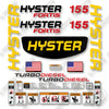 Image of Hyster H155FT Decal Kit Forklift  - Aftermarket Kit