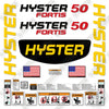 Image of Hyster H50FT Decal Kit Forklift -Aftermarket Kit