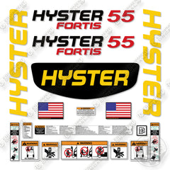 Hyster H55FT Decal Kit Forklift -Aftermarket Kit