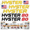 Image of Hyster H80XM Decal Kit Forklift -Aftermarket Kit