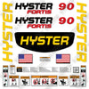 Image of Hyster H90FT Decal Kit Forklift -Aftermarket Kit