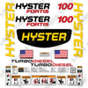 Image of Hyster S100FT Decal Kit Forklift -Aftermarket Kit