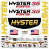 Image of Hyster S35FT Decal Kit Forklift -Aftermarket Kit