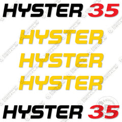 Fits Hyster S35XM Decal Kit Forklift (NO WARNINGS)