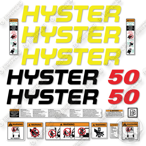 Fits Hyster S50XM Decal Kit Forklift