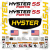Image of Hyster S55FT Decal Kit Forklift -Aftermarket Kit