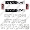 Image of Hyundai 110D-7E Decal Kit Forklift - Aftermarket Kit