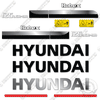 Image of Hyundai 125LCR-9A Decal Kit Excavator - Aftermarket Kit