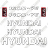 Image of Hyundai 140D-7E Decal Kit Forklift - Aftermarket Kit