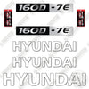 Image of Hyundai 160D-7E Decal Kit Forklift - Aftermarket Kit