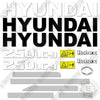 Image of Hyundai 250LC-9 Decal Kit Crawler Excavator - Aftermarket Kit