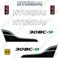 Hyundai 30BC-9 Decal Kit Forklift - Aftermarket Kit