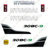 Image of Hyundai 30BC-9 Decal Kit Forklift - Aftermarket Kit