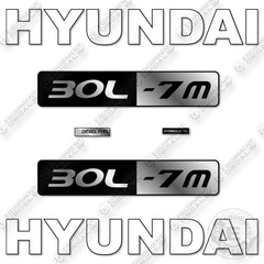 Hyundai 30L-7M Decal Kit Forklift - Aftermarket Kit