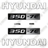 Image of Hyundai 35D-7E Decal Kit Forklift - Aftermarket Kit