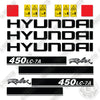 Image of Hyundai 450LC-7A Decal Kit Excavator- Aftermarket Kit