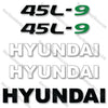 Image of Hyundai 45L-9 Decal Kit Forklift - Aftermarket Kit