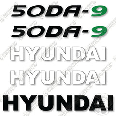 Hyundai 50DA-9 Decal Kit Forklift- Aftermarket Kit