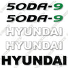 Image of Hyundai 50DA-9 Decal Kit Forklift- Aftermarket Kit
