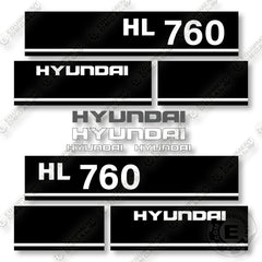 Hyundai HL760 Decal Kit Wheel Loader - Aftermarket Kit