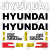 Image of Hyundai HX20LR Decal Kit Crawler Excavator - Aftermarket Kit
