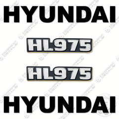 Fits Hyundai HL975 Decal Kit Wheel Loader