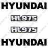Image of Hyundai HL975 Decal Kit Wheel Loader - Aftermarket Kit