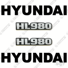 Fits Hyundai HL980 Decal Kit Wheel Loader