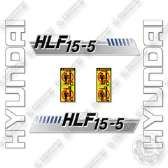 Hyundai HLF15-5 Decal Kit Forklift - Aftermarket Kit