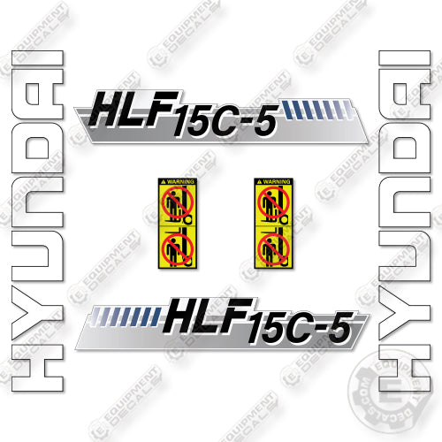 Hyundai HLF15C-5 Decal Kit Forklift - Aftermarket Kit