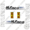 Image of Hyundai HLF15C-5 Decal Kit Forklift - Aftermarket Kit