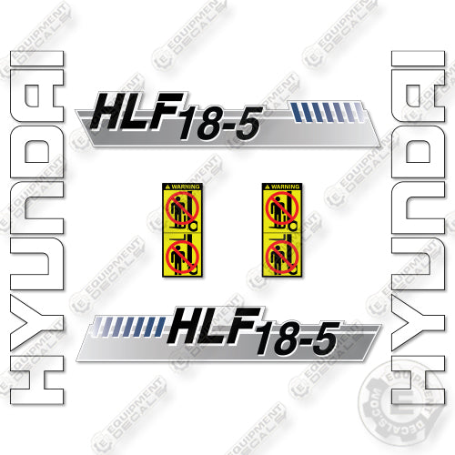 Hyundai HLF18-5 Decal Kit Forklift - Aftermarket Kit