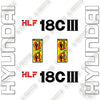 Image of Hyundai HLF18C-III Decal Kit Forklift Aftermarket Kit