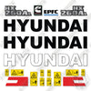 Image of Hyundai HX260AL Decal Kit Excavator - Aftermarket Kit