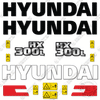 Image of Hyundai HX300L Decal Kit Excavator - Aftermarket Kit