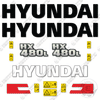 Image of Hyundai HX480L Decal Kit Excavator - Aftermarket Kit